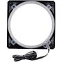 RGB Case Fan Frame, High Density LEDs RGB Lighting Frame for 120mm PC Case Fan, Compatible with 12V 4-Pin RGB LED headers for ASUS Aura RGB, MSI Mystic Light, ASROCK Aura RGB Motherboard, 1 Pack