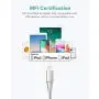 iPhone Charger Xcentz 3ft 2 Pack, MFi Certified Lightning Cable, High-Speed iPhone Charger Cable Durable Braided Charging Cord for iPhone 11/X/XS/XR/XS Max/8/7/7 Plus/6/5s, iPad Mini/Air, Silver