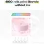 SQWAN Mini Label Printer, Wireless BT Portable Label Maker, Pocket Thermal Label Printer, Compatible with Android & iOS System, for Office School Home (Pink)