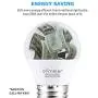 Comzler 6W A15 LED Bulb Daylight 60 Watt Equivalent, E26 Medium Screw Base Small Light Bulb Cool White 5000K, Home Lighting Decorative Ceiling Fan Light Bulbs Non-Dimmable(Pack of 6)