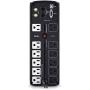 CyberPower BRG1500AVRLCD Intelligent LCD UPS System, 1500VA/900W, 12 Outlets, AVR, Mini-Tower, 5-Year Warranty,Black