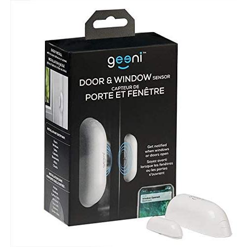 Geeni Smart Door and Window Sensors, White – No Hub Required – Wireless Design, Instant Alerts, Requires 2.4 GHz Wi-Fi