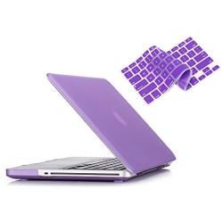RUBAN Case Compatible with MacBook Pro 13 inch 2012 2011 2010 2009 Release A1278, Plastic Hard Case Shell and Keyboard Cover for Older Version MacBook Pro 13 Inch with CD-ROM - Purple