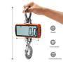 NEWTRY 1000kg/2200lb Wireless Electronic Digital Crane Scale Heavy Duty Industrial Hanging Scale with Remote Control and Charger (Orange, 1000kg/2200lb)