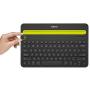 Logitech Bluetooth Multi-Device Keyboard K480 – Black – Works with Windows and Mac Computers, Android and iOS Tablets and Smartphones