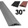 Electriduct D-2 Rubber Duct Cord Cover - 30 Inch (2.5 Feet) Gray Floor Cable Protector