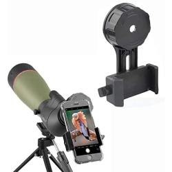 Spotting Scope Smartphone Camera Adapter, Telescope Camera Adapter, Cell Phone Adapter Mount for Binocular Monocular