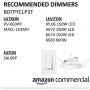 AmazonCommercial 120 Watt Equivalent, 5/6-Inch Recessed Downlight, Dimmable, Round LED Light Bulb | Warm White, 6-Pack