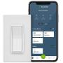 Leviton DW15S-1BZ Decora Smart Wi-Fi 15A Universal LED/Incandescent Switch, Works with Amazon Alexa, No Hub Required, 1-Pack, White