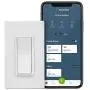 Leviton DW15S-1BZ Decora Smart Wi-Fi 15A Universal LED/Incandescent Switch, Works with Amazon Alexa, No Hub Required, 1-Pack, White