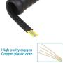 Phone Cord Landline,SHONCO 2 Pack 4M 13Ft Telephone Cord,Phone Cord,Phone Cords for landline with Standard RJ9 4P4C Plugs,Black