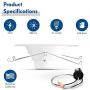 Hyperikon 6 Inch LED Recessed Lighting, 14W=75W, Retrofit Dimmable Downlight, CRI90, UL, Energy Star, Daylight White, 16 Pack
