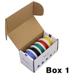 Striveday 30 AWG Flexible Silicone Wire Electric Wire 30 Gauge Coper Hook Up Wire 300V Cables Electronic Stranded Wire Cable Electrics DIY Box-1
