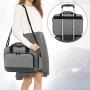 Luxja Projector Case, Projector Bag with Protective Laptop Sleeve, Projector Carrying Case with Accessories Pockets, Large(16 x 11.5 x 5.75 Inches), Gray