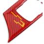 Real Carbon Fiber Interior Door Window Lift Switch Button Panel Decorative Frame Cover Trim Stickers for Chevrolet Camaro 2016-2020 Accessories (2Pieces - Red)
