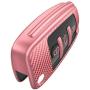 ELOHEI for Audi Key Fob Cover Case,Premium Soft TPU Stripes 360 Degree Full Protection Key Shell Key Case Cover Compatible with Audi A1 A3 Q3 Q7 R8 A6L TT (Pink)