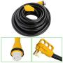 SCITOO 50Foot 50AMP RV Extension Cord Power Supply Cable for Trailer Motorhome Camper