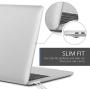 Kuzy Compatible with MacBook Pro 15 inch Case 2019 2018 2017 2016 Release A1990 A1707, Hard Plastic Shell Cover for MacBook Pro 15 case with Touch Bar Soft Touch, White