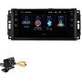 7 Inch Android 10 hizpo Car Navigation for Jeep Chevrolet Chrysler Compass Radio 2G+64G Unit Supports Bluetooth WiFi Steering Wheel Control Mirror-Link OBD2 TPMS with Free Rear View Camera