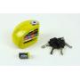 XENA - Motorcycle Disc Lock Alarm Yellow