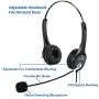 Callez 2.5mm Cordless Phone Headset Dual, Telephone Headsets with Noise Canceling Mic for DECT Phones Panasonic KX-TGE433B KX-TS880 AT&T ML17929 Vtech RCA Cisco Uniden Call Center Home Office(C402D3)