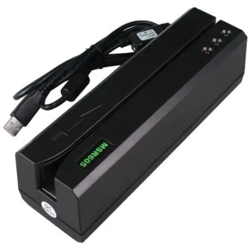 (MSR605 & 206 Magnetic Card Reader & Program Software for Windows 98/Me/XP/Vista/Windows7 & 3-track version can read/write all three tracks data, 300-4000 oe & Support USB Communication) MSR605 Magnetic Card Reader Writer Encoder Stripe Sw