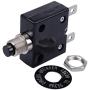 RKURCK 125-250V AC 50V DC Push Button Circuit Breaker 18 Amp Thermal Overload Protector L1 Series Manual Reset Thermal Circuit Breaker (18A)