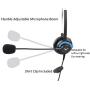 Headset Headphone Hands-Free + Microphone Compatible for Only Avaya 9608 9608g 9620l A1608-i J139 J169 J179 IP VIOP Home Office Work Desktop Telephone