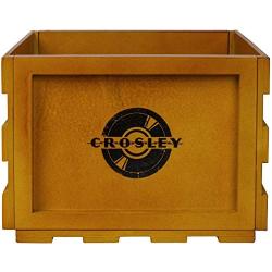 Crosley AC1004A-AC Record Storage Crate Holds up to 75 Albums, Acorn