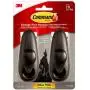 Command Forever Classic Metal Hook, Large, Oil Rubbed Bronze, 2-Hooks (FC13-ORB-2ES), Decorate Damage-Free