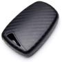 TANGSEN Smart Key Fob Case for HYUNDAI AZERA EQUUS GENESIS SANTA FE SPORT 4 Button Keyless Entry Remote Personalized Protective Cover 3D Twill Weave Carbon Fiber Plastic Emboss