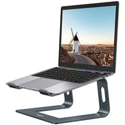 Nulaxy Laptop Stand, Ergonomic Aluminum Laptop Mount Computer Stand, Detachable Laptop Riser Notebook Holder Stand Compatible with MacBook Air Pro, Dell XPS, Lenovo More 10-15.6'' Laptops - Space Gray