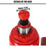 BAOSHISHAN 3 Ton Double Ram Bottle Jack 6-1/2'' to 16-1/2'' Lifting Range with Carrying Case