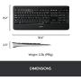 Logitech K800 Wireless Illuminated Keyboard — Backlit Keyboard, Fast-Charging, Dropout-Free 2.4GHz Connection