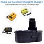 2Packs 18V 4000mAh High Capacity Replacement Battery Compatible with 18V Battery DC9096 DC9098 DC9099 Cordless Drill