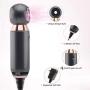 Professional Hair Dryer，800W Lightweight & Compact Blow Dryer， Powerful Flow Hair Dryers for Travel and Home，Concentrator Nozzle，Gray