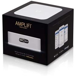 AmpliFi Instant WiFi Router by Ubiquiti Labs, Seamless Whole Home Wireless Internet Coverage, WiFi Router w/Touchscreen Display, 1 Gigabit Ethernet, 1 WAN Port, Ethernet Cable, Expandable Mesh System