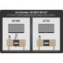 DataComm Electronics 50-6623-WH-KIT Flat Panel TV Cable Organizer Kit with Power Solution