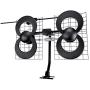 Antennas Direct Clearstream 4V TV Antenna, 70+ Mile Range, UHF/Vhf, Multi-Directional, Indoor, Attic, Outdoor, Mast W/Pivoting Base/Hardware/Adjustable Clamp/Sealing Pads, 4K Ready, Black – C4-V-CJM
