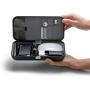 Orbitkey Nest | Portable and Customizable Desk Organizer Case with an in-Built Wireless Charger | Movable Dividers | Black