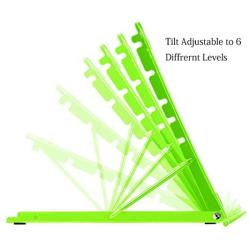 Baobeir Mesh Ventilated Adjustable Laptop Stand for Laptop/Notebook/iPad/Fire 7/Fire 8/Fire 10/Samsung Tab/Tablet and More (Green)