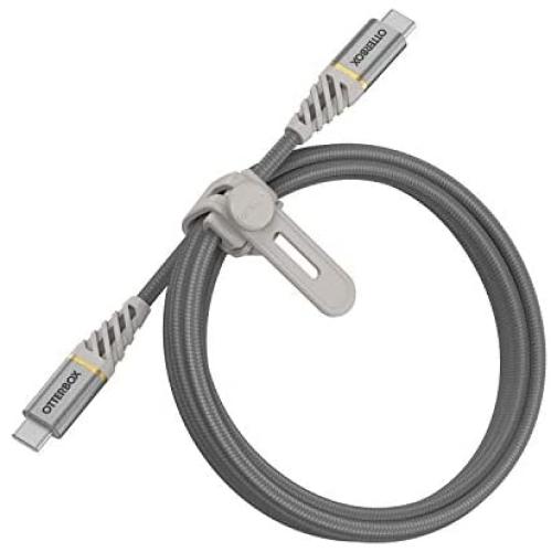 OtterBox Performance Plus Fast Charge Cable USB-C to USB-C  3.3FT - Silver (78-80256)