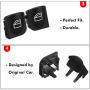Moonlinks Window Switch Button Covers for Mercedes Benz C CLK Class, Front Left and Right Window Switch Repair Button Caps（2 Pieces,Fits Mercedes Benz W203 C230 C240 C280 C320 C350 C32 C55,W208）