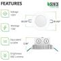 Sunco Lighting 4 Pack 4 Inch Slim LED Downlight, Integrated Junction Box,10W=60W, 650 LM, Dimmable, 3000K Warm White, Recessed Jbox Fixture, IC Rated, Simple Retrofit Installation - ETL & Energy Star