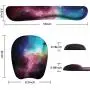 Anyshock Keyboard Wrist Rest Set and Ergonomic Mouse Pad with Wrist Support Memory Foam Filled Non Slip Durable Comfortable Lightweight Wrist Pad for Easy Typing & Pain Relief (Aurora) Anyshock Keyboard Wrist Rest Set and Ergonomic Mouse Pad with Wrist Support Memory Foam Filled Non Slip Durable Comfortable Lightweight Wrist Pad for Easy Typing & Pain Relief (Aurora)