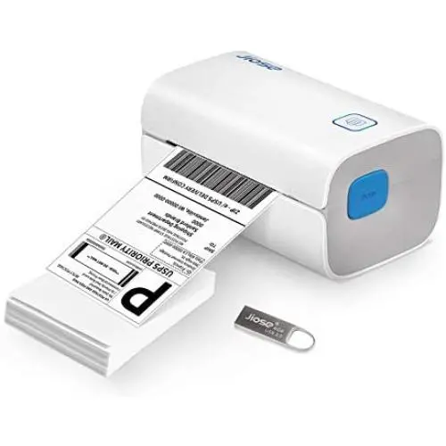 Jiose Thermal Label Printer - 4x6 Shipping Label Printer, Barcode Sticker Printer for Shipping Package - Compatible with Amazon, Ebay, Shopify, PayPal, Etsy, UPS WorldShip, etc