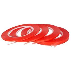 Kaisiking 2mm / 3mm / 5mm / 10mm x 25M Clear Heat Resistant Double Sided Tape Roll Strong Adhesive Sticker Tape Compatible for Cell Phone, iPhone iPad, iMac, Electronic LCD Touch Screen Repair