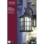 Home Decorators Collection Summit Ridge Collection Zinc Outdoor Integrated LED Dusk-to-Dawn Medium Wall Lantern