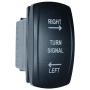 MCSADVENTURES Basic Universal UTV Rocker Switch Turn Signal Kit (Vertical: backlit, Blue)
