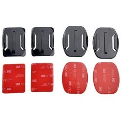 AxPower 16 PCS Helmet 3M Adhesive Pads Sticker Flat Curved Mounts Accessories kit for GoPro Hero 8 7 6 5 4 3+ 3